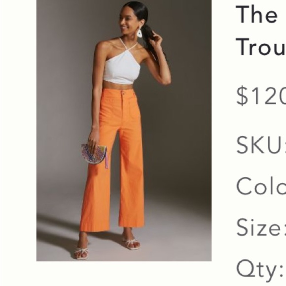 Maeve Colette wide leg trousers